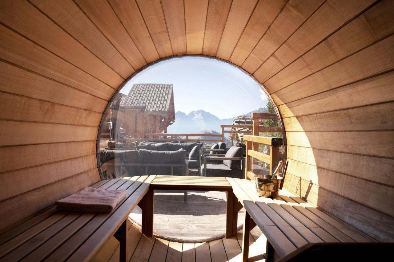 Grandes Rousses Hotel & Spa Alpe d'Huez Ngoại thất bức ảnh The spa at the Hotel de Crillon