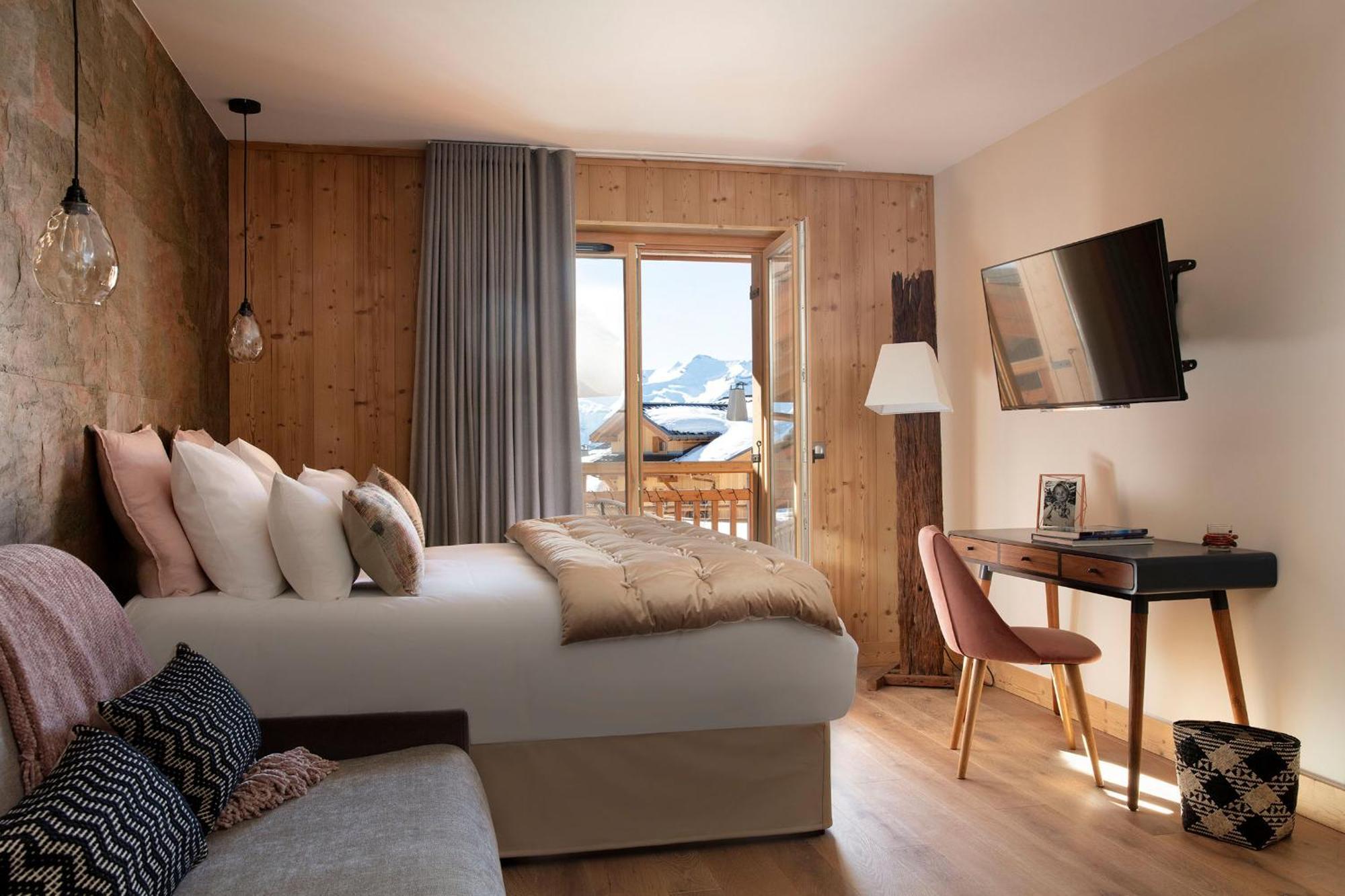 Grandes Rousses Hotel & Spa Alpe d'Huez Ngoại thất bức ảnh A room at the hotel