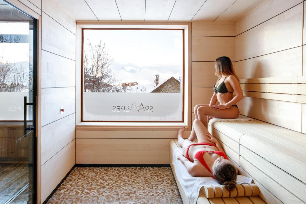 Grandes Rousses Hotel & Spa Alpe d'Huez Ngoại thất bức ảnh A steam room