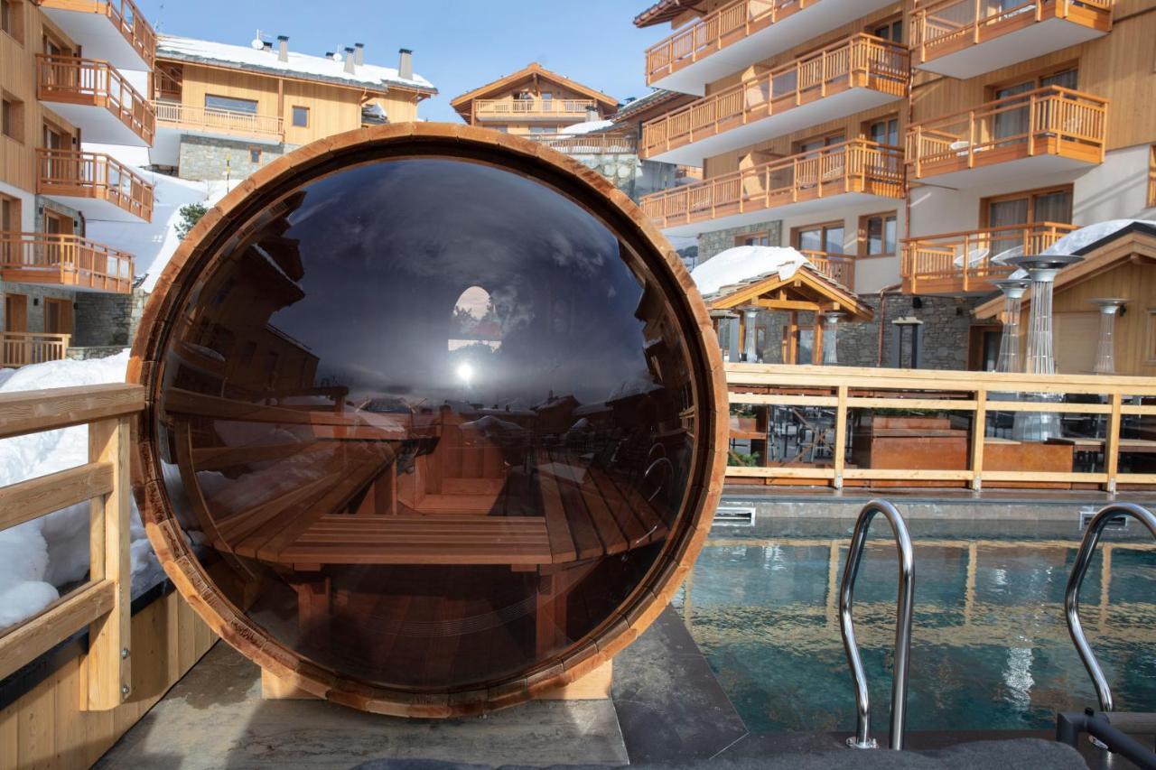 Grandes Rousses Hotel & Spa Alpe d'Huez Ngoại thất bức ảnh A barrel sauna
